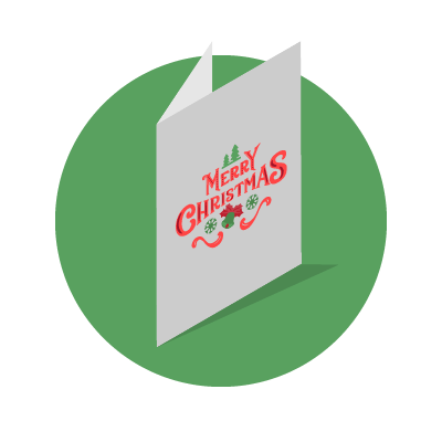 Christmas card graphic