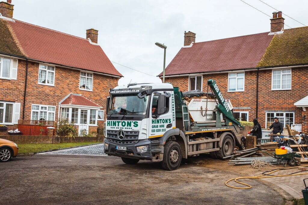 Removing skip from domestic property